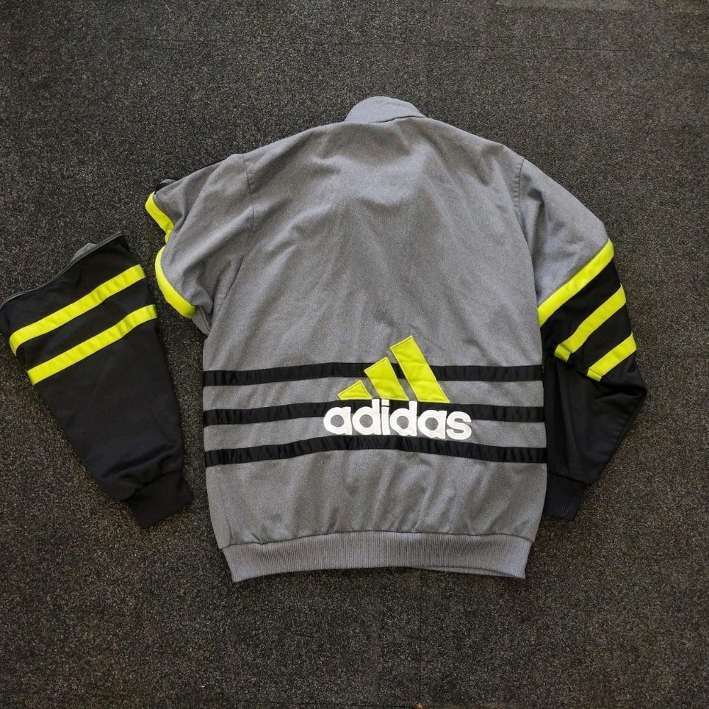 Vintage Adidas Spellout Track Jacket & Vest - Picture 2 of 4